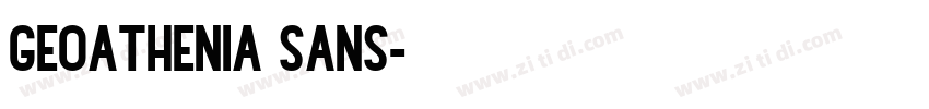 Geoathenia Sans字体转换